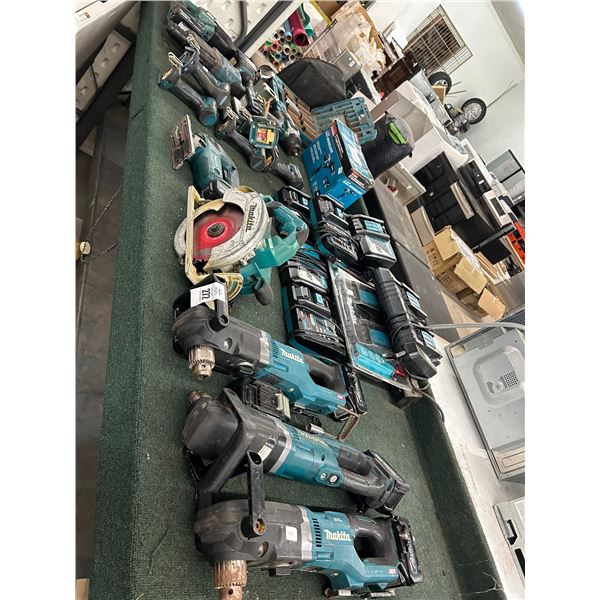 Makita Cordless Tools w/3 Angle Drills, Jigsaws, Hammer Drill, Driver