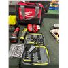 Image 1 : Milwaukee/Ryobi Cordless Ratchets w/One Charger/Tool Kit/Bag