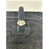 Image 2 : 14K YG Ring w/2 Round Cut Diamonds, Sapphire is Grey In Color -Bezel Set 13g - Replacement