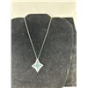 Image 2 : 14K WG Diamond Convertible Necklace w/32 Round Cut Diamonds and 25 Square Cut Diamonds 7.1g