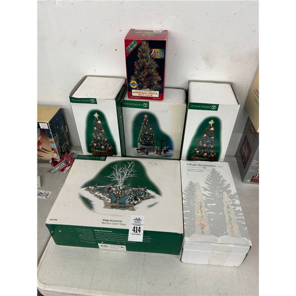 6-Dept. 56 Snow Village Accessory - 6 X $
