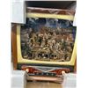 Image 2 : Silent Night Vintage Style TV w/Large Figural Nativity Scene Approx.  24"  X  30"  X  12"