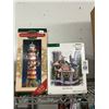 Image 1 : 2-Christmas Lighthouse/Dept. 56 Robbies Robot - 2 X $
