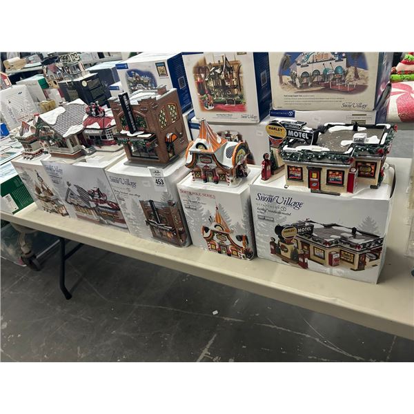 5-Dept. 56 Snow Village Collector House Harley Davidson - 5 X $