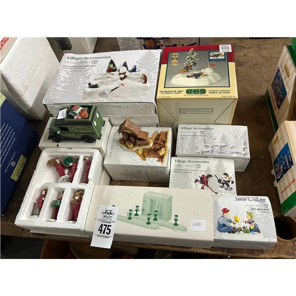 9-Dept. 56 Village Figurines - 9 X $