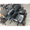 Image 2 : 4-Black Secretarial Armchairs - 4 X $
