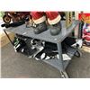 Image 2 : Grey Metal  30"  X  6'   2 Shelf Storage Cart