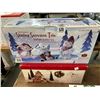 Image 1 : 2-Skating Snowman Trio Tea Light Holder, Dept. 56 Candy Company - 2 X $