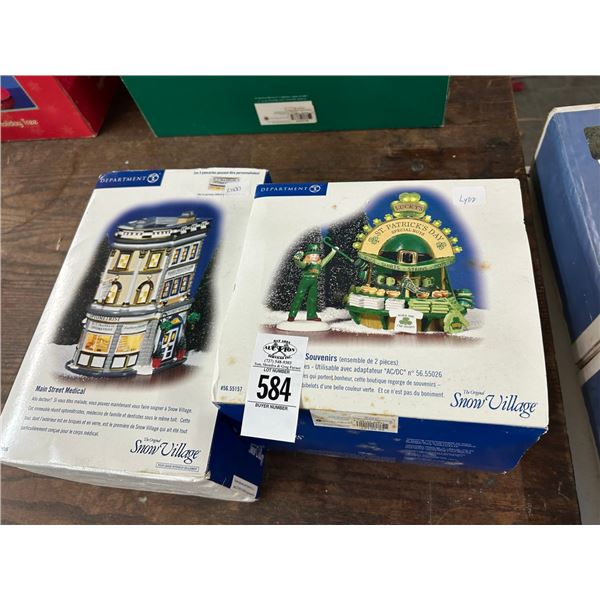 2-Dept. 56 Snow Village Houses - 2 X $