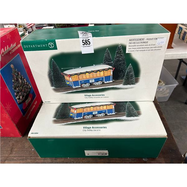 2-Dept. 56 City Trolly - 2 X $