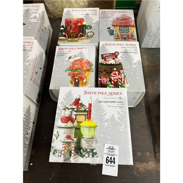 5-Dept. 56 North Pole House Series - 5 X $