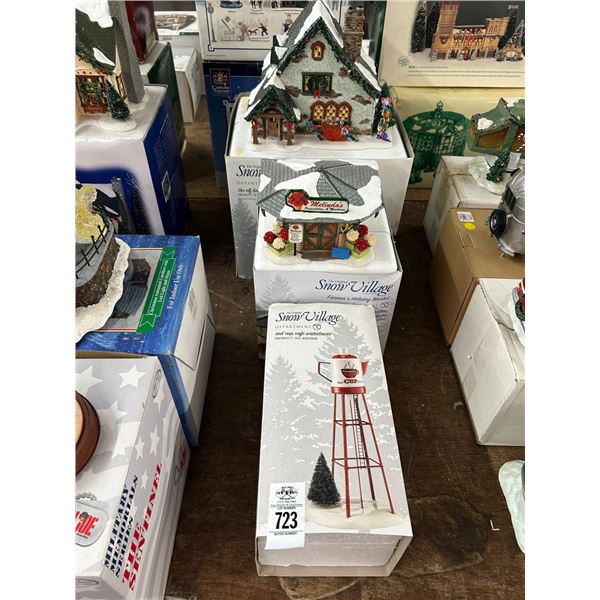 3-Dept. 56 Snow Village Houses - 3 X $