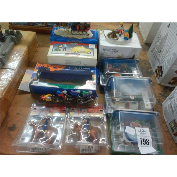 9-Asst. Christmas Collector Figurines - 9 X $
