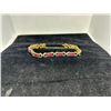 Image 2 : 18K YG Ruby/Diamond Bracelet w/88 Square Caibre Cut Rubies and 54