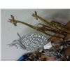 Image 2 : Decorator Giraffe, Palm Candlesticks, Driftwood Lamps, Footed Charger