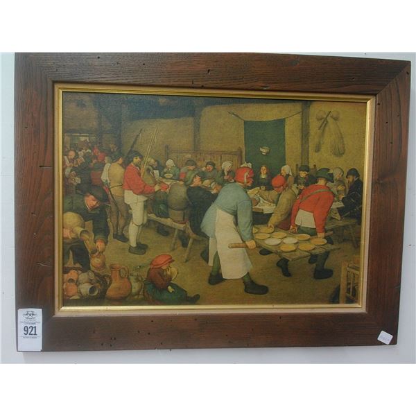 Framed Oil On Board Last Supper ?