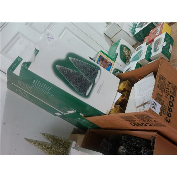 Dept. 56 Frosted Trees Pair/Asst. Holiday Trees