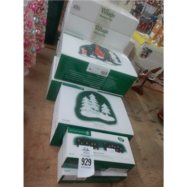 10-Dept. 56 Village Tree/Phone Pole - 10 X $