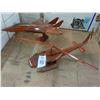Image 1 : Wooden Fighter Jet, Helicopter Models - 2