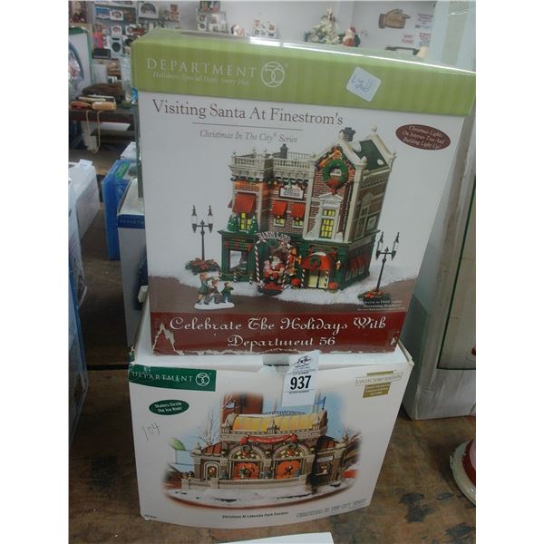 2-Dept. 56 Park Pavillion, Santa Land - 2 X $