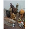 Image 1 : Wood Carved Fish, Figurines, Candlesticks, Décor