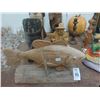 Image 2 : Wood Carved Fish, Figurines, Candlesticks, Décor