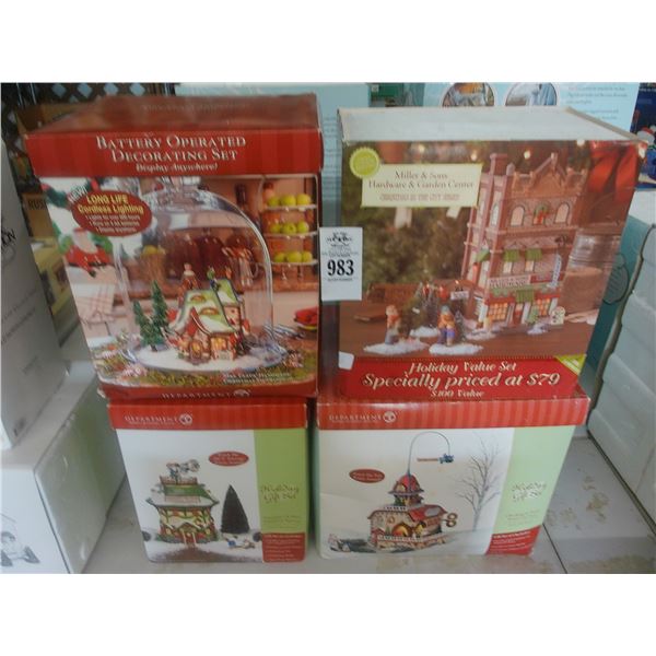 4-Dept. 56 Snow Houses - 4 X $