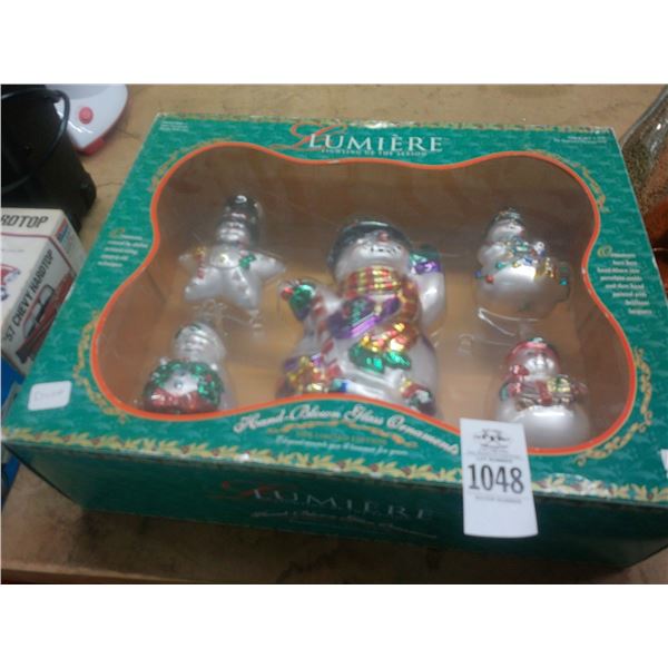 Hand Blown Snowman Ornaments - 5