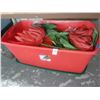 Image 1 : Bin w/Larage Poinsettia Décor