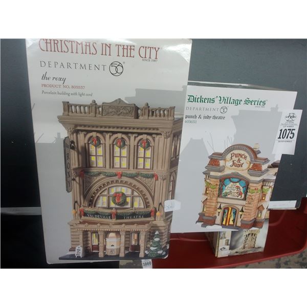 2-Dept. 56 Roxy/Punch and Judy Theater - 2 X $