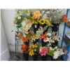 Image 1 : Rolling Rack w/Asst. Silk Florals