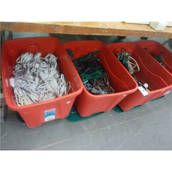 Tubs w/Ext Cords and Power Supplies 4 x the Money