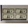 Image 1 : 1935-E, 35-F & 2-1957-A US $1 SILVER CERTS. CRISP
