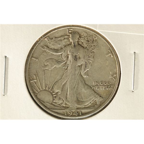 1941-S SILVER WALKING LIBERTY HALF DOLLAR