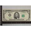 Image 1 : 1969 US $5 FRN, GREEN SEAL. CRISP UNC