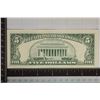 Image 2 : 1969 US $5 FRN, GREEN SEAL. CRISP UNC