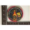 Image 1 : $5 MONTE CARLO RESORT CASINO CHIP. LAS VEGAS
