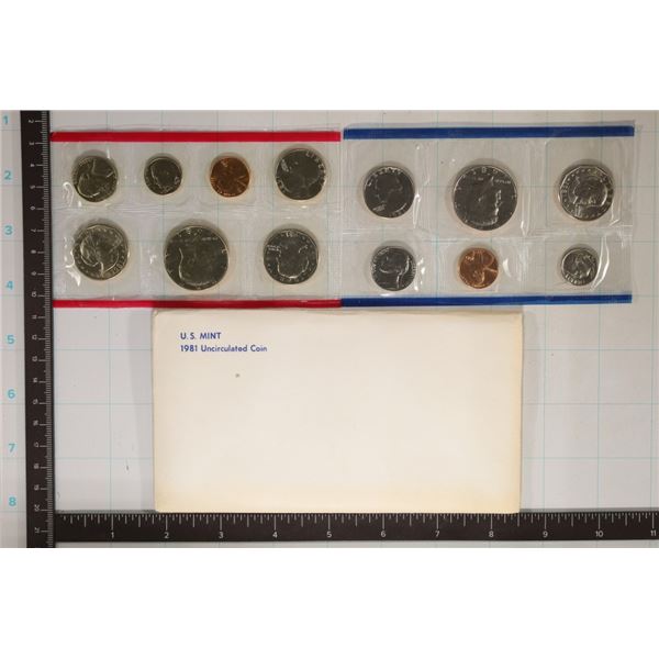 1981 US MINT SET (UNC) P/D/S (WITH ENVELOPE)