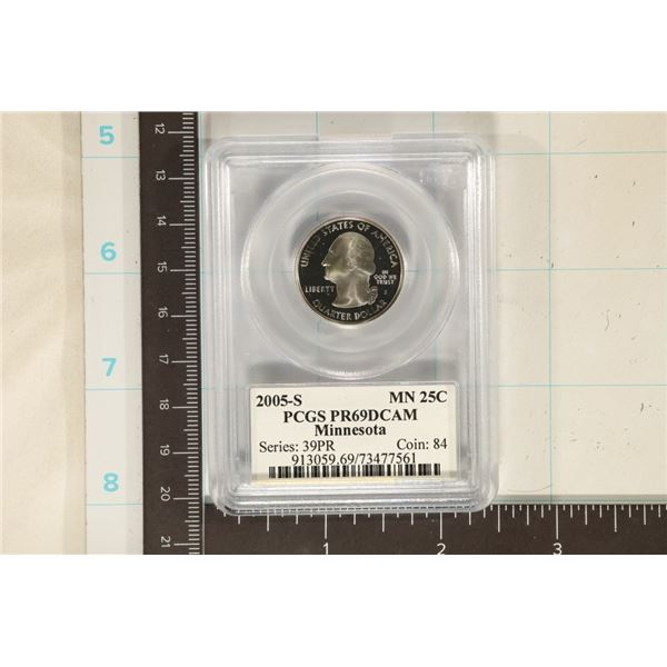 2005-S MINNESOTA QUARTER PCGS PR69 DCAM