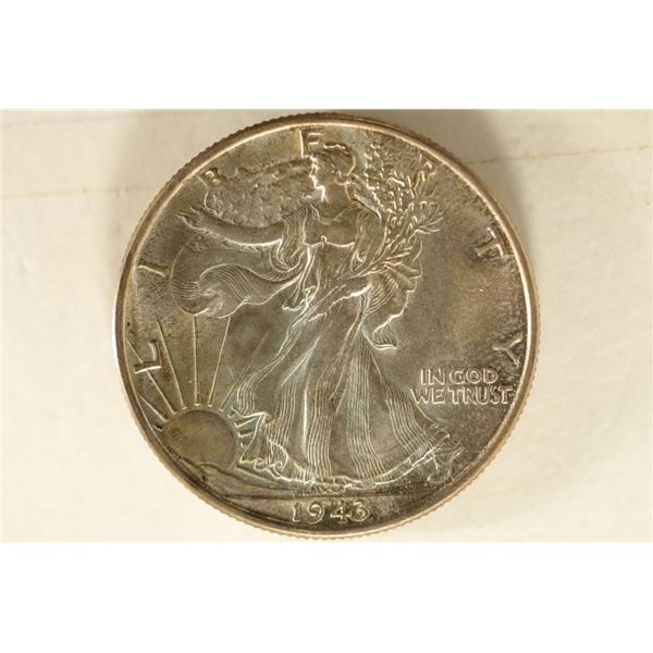 1943 SILVER WALKING LIBERTY HALF DOLLAR
