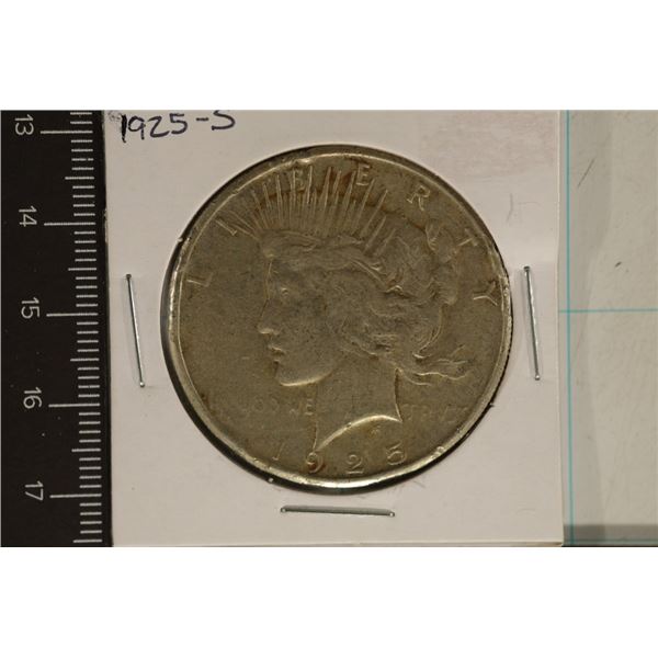 1925-S PEACE SILVER DOLLAR