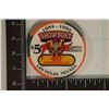 Image 2 : $5 SHOWBOAT CASINO CHIP. 1994 - 40TH ANNIVERSARY.