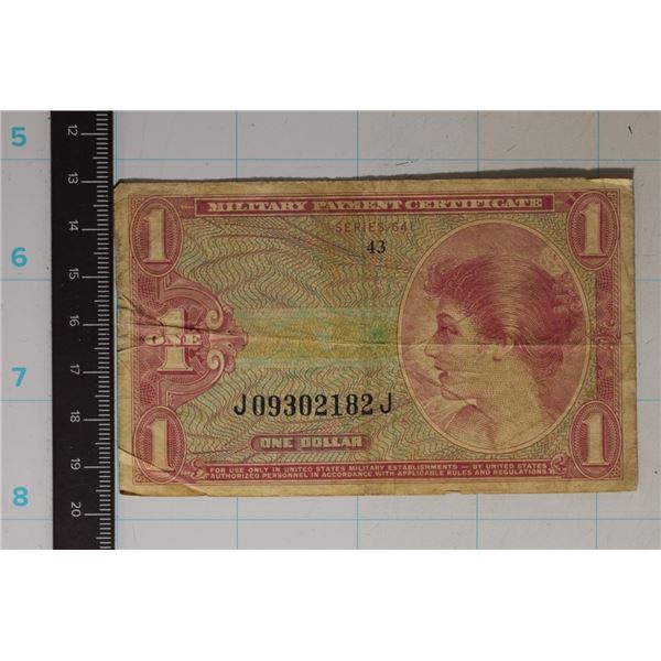 SERIES 641 US $1 MILITARY PAYMENT CERTIFICATE