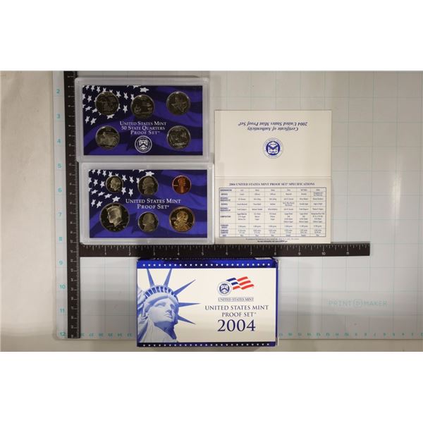 2004 US PROOF SET (WITH BOX ) AND CERTIFICATE