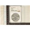 Image 1 : 2019 AMERICAN SILVER EAGLE NGC MS69 1 OZ. SILVER