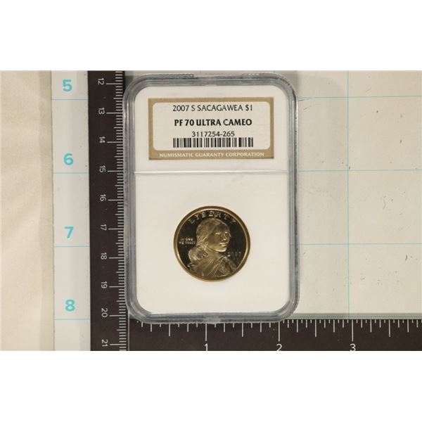 2007-S SACAGAWEA DOLLAR NGC PF70 ULTRA CAMEO