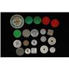 Image 1 : 10 VINTAGE STATE TAX TOKENS: 1-CARDBOARD,