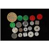 Image 2 : 10 VINTAGE STATE TAX TOKENS: 1-CARDBOARD,