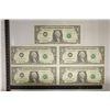 Image 1 : 5-1995 US $1 FRN CRISP UNC GREEN SEALS WITH CONSEC