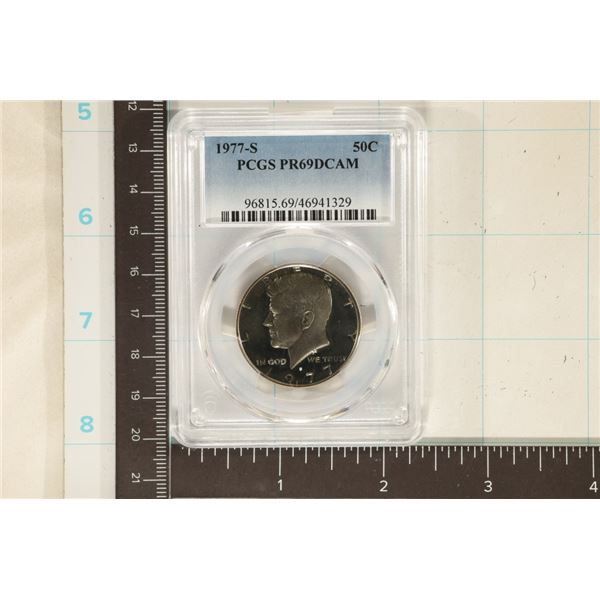 1977-S KENNEDY HALF DOLLAR PCGS PR69 DCAM